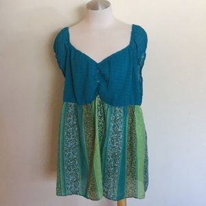 Lane Bryant Empire Waist Short Sleeve Top